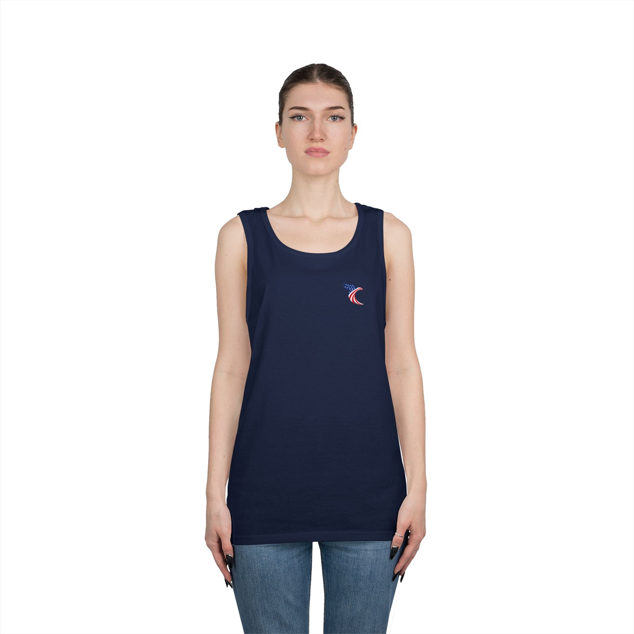 USA Eagle Tank Top — Patriotic American Flag Bald Eagle Graphic