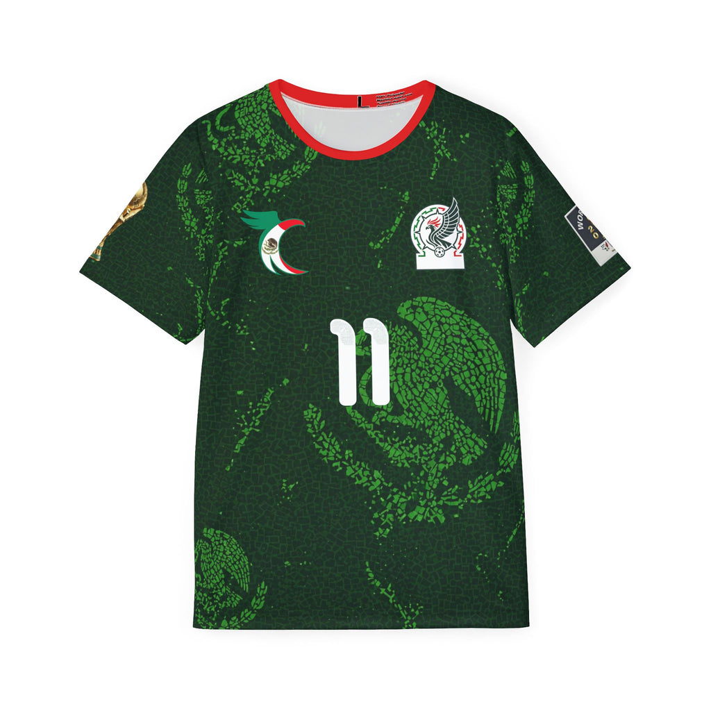 Men's Sports Jersey - Mexico National Team Style, Customizable Player Name & Number