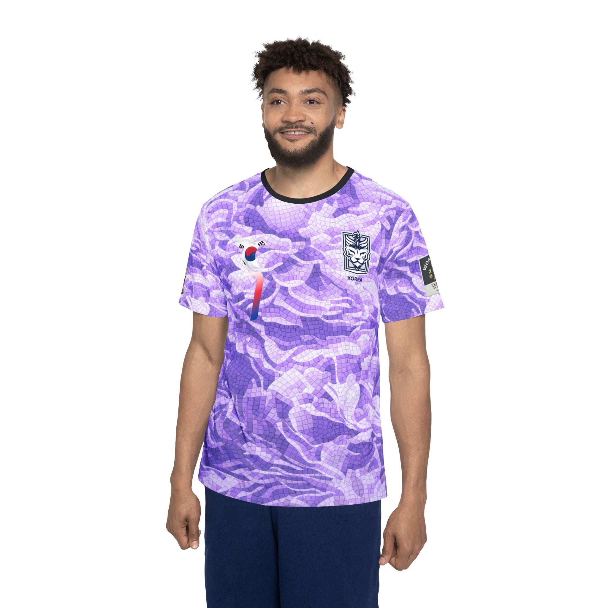 Sports Jersey — Nebula Graphic Soccer Jersey with Number 7