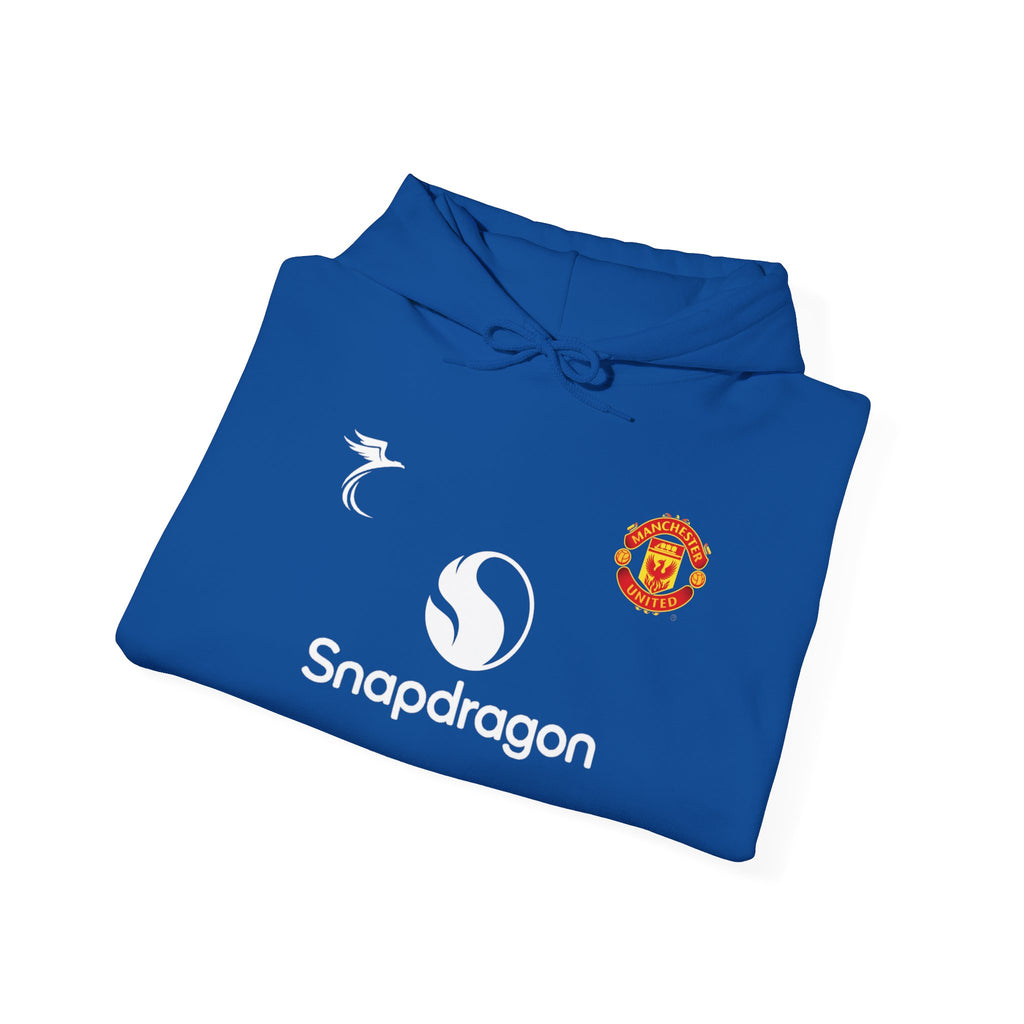 Retro Football Jersey Logo Hoodie | Pullover Sweatshirt with Number 8