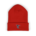 Embroidered Dragon Cuffed Beanie