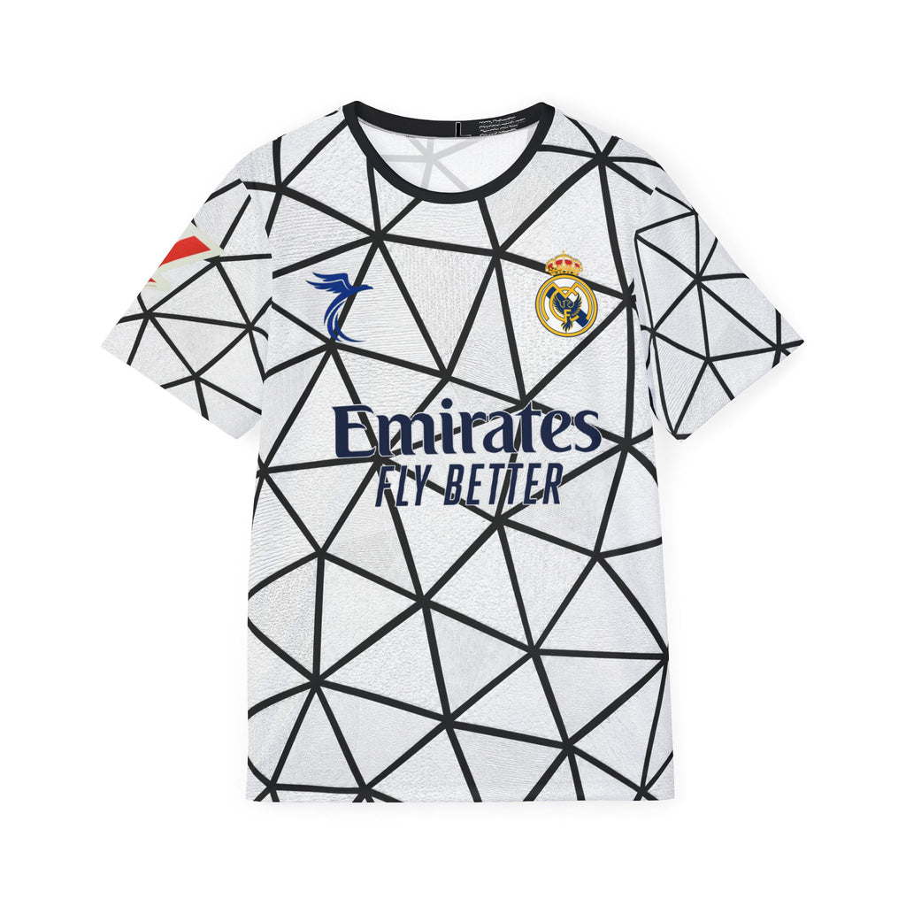 Athletic Jersey — Geometric All-Over Print Sports Tee with 'KONATÉ 16'