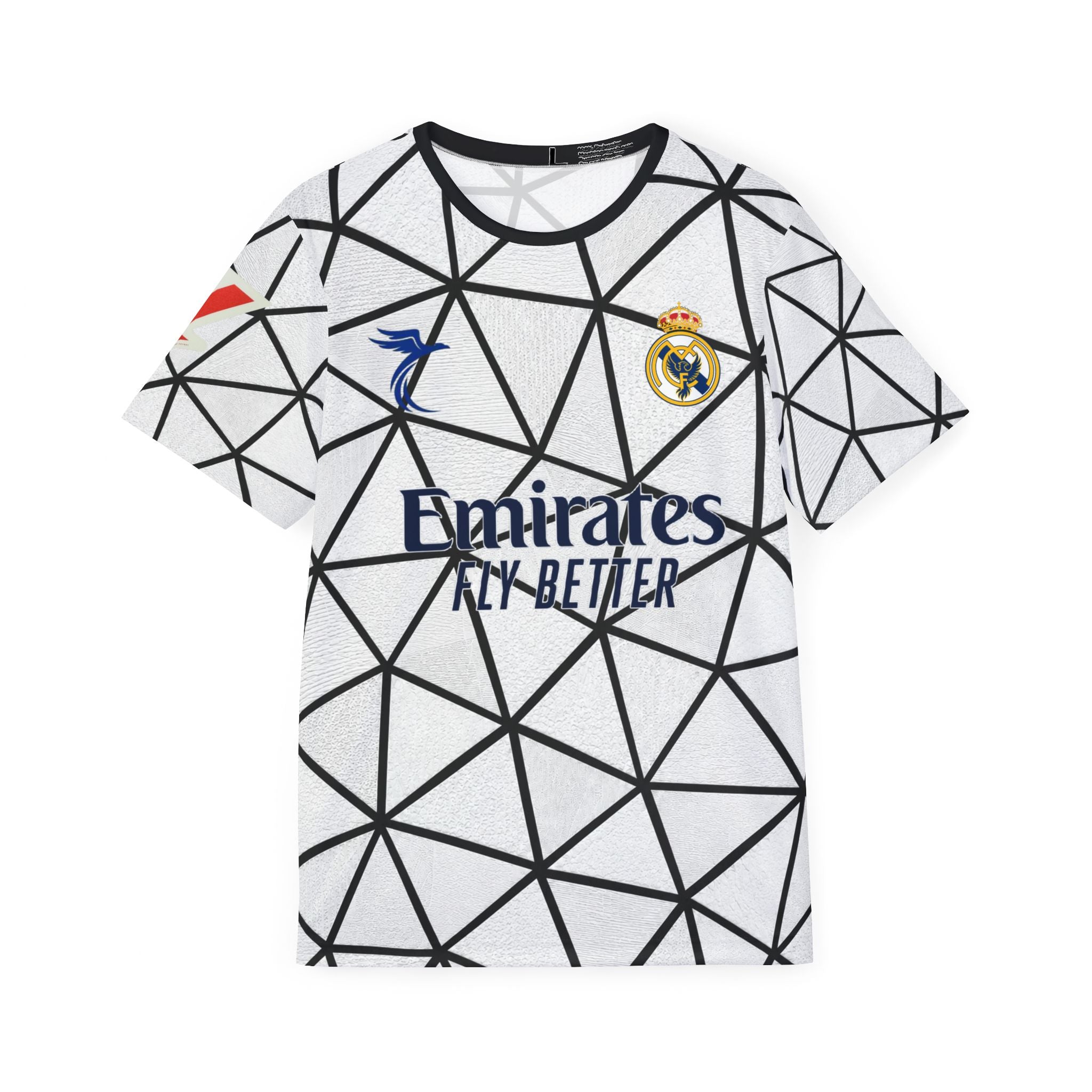 Athletic Jersey — Geometric All-Over Print Sports Tee with 'KONATÉ 16'
