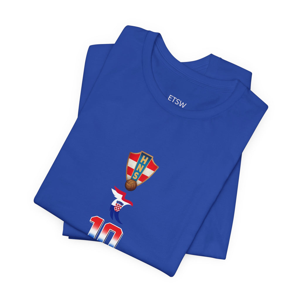 Modrić 10 Croatia Soccer Jersey Tee | Football Player Number Tee