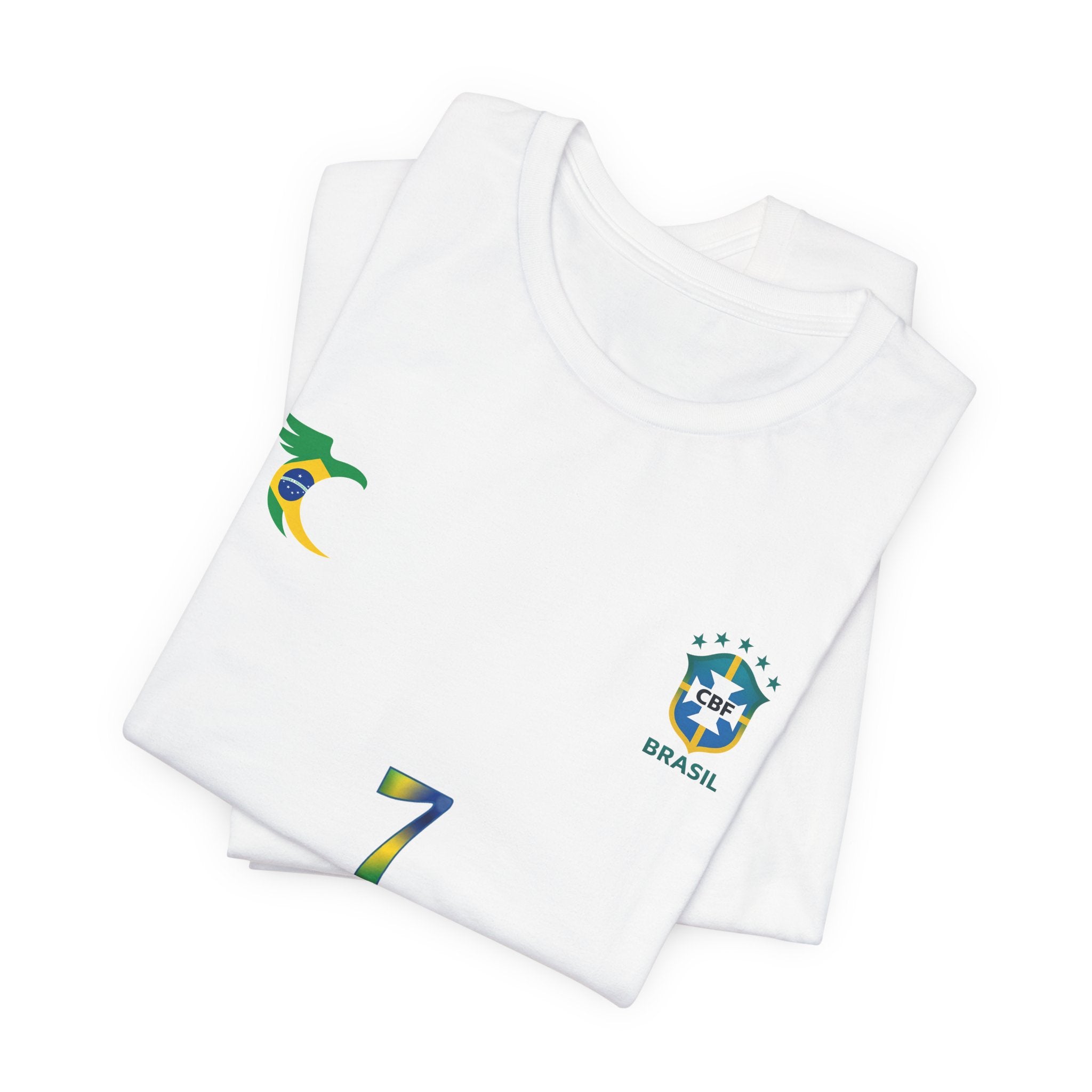 Brazil Soccer Jersey Tee – "VINI JR. 7" Fan Shirt