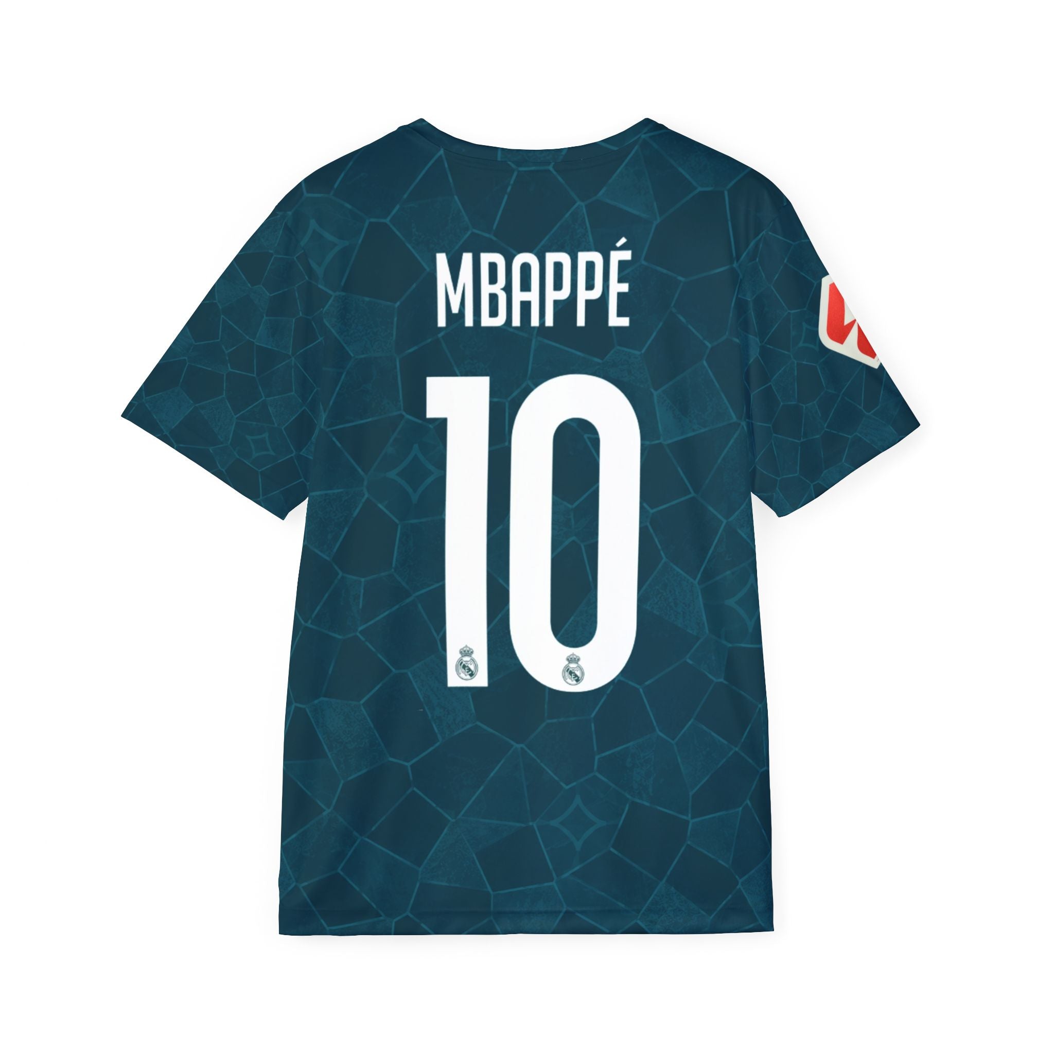 Men's Soccer Jersey – Teal All-Over Print "10 MBAPPÉ" Replica