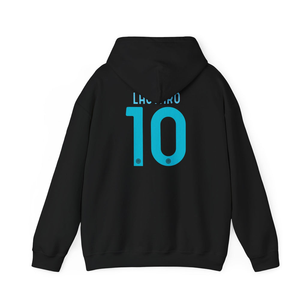 Hoodie — Minimal Club Crest Hoodie with '10' Back Number (Teal)