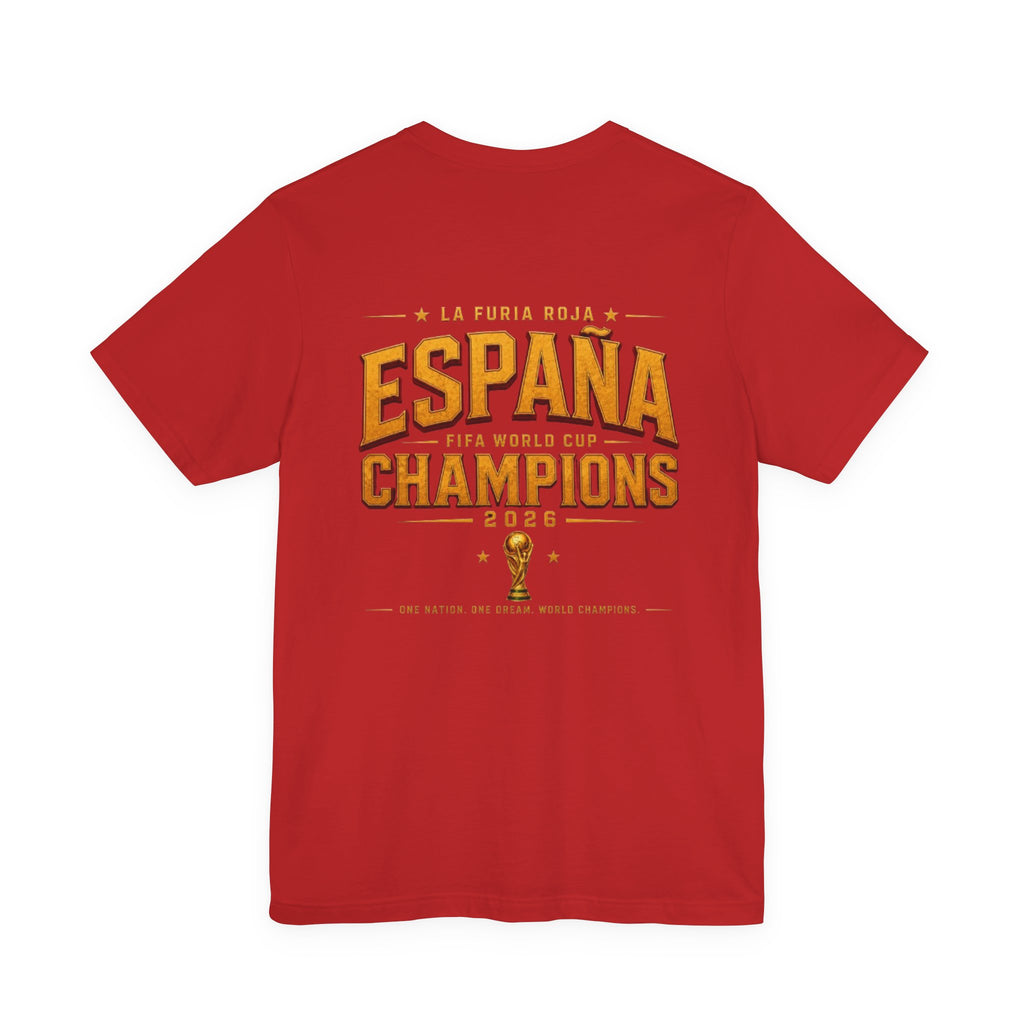 Spain World Cup Champions 2026 T-Shirt — La Furia Roja España Champions Tee