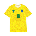 Brazil Soccer Jersey — Neymar Jr #10 Yellow Fan Shirt