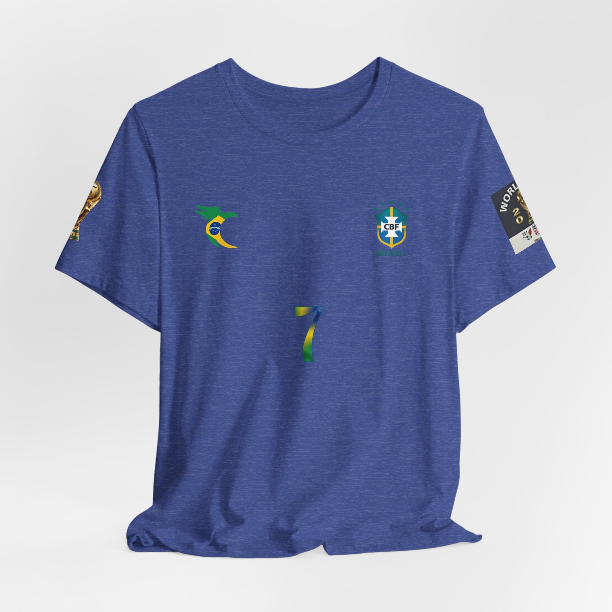 Brazil Soccer Jersey Tee – "VINI JR. 7" Fan Shirt