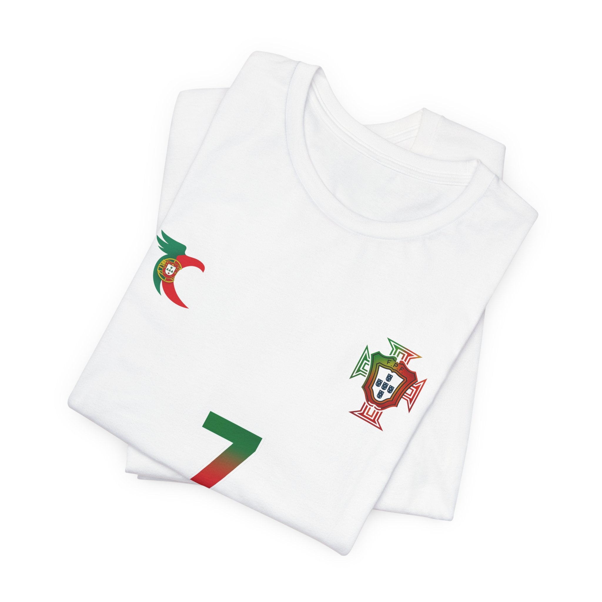 Ronaldo 7 Portugal Jersey Tee | Football Number 7 Soccer Shirt