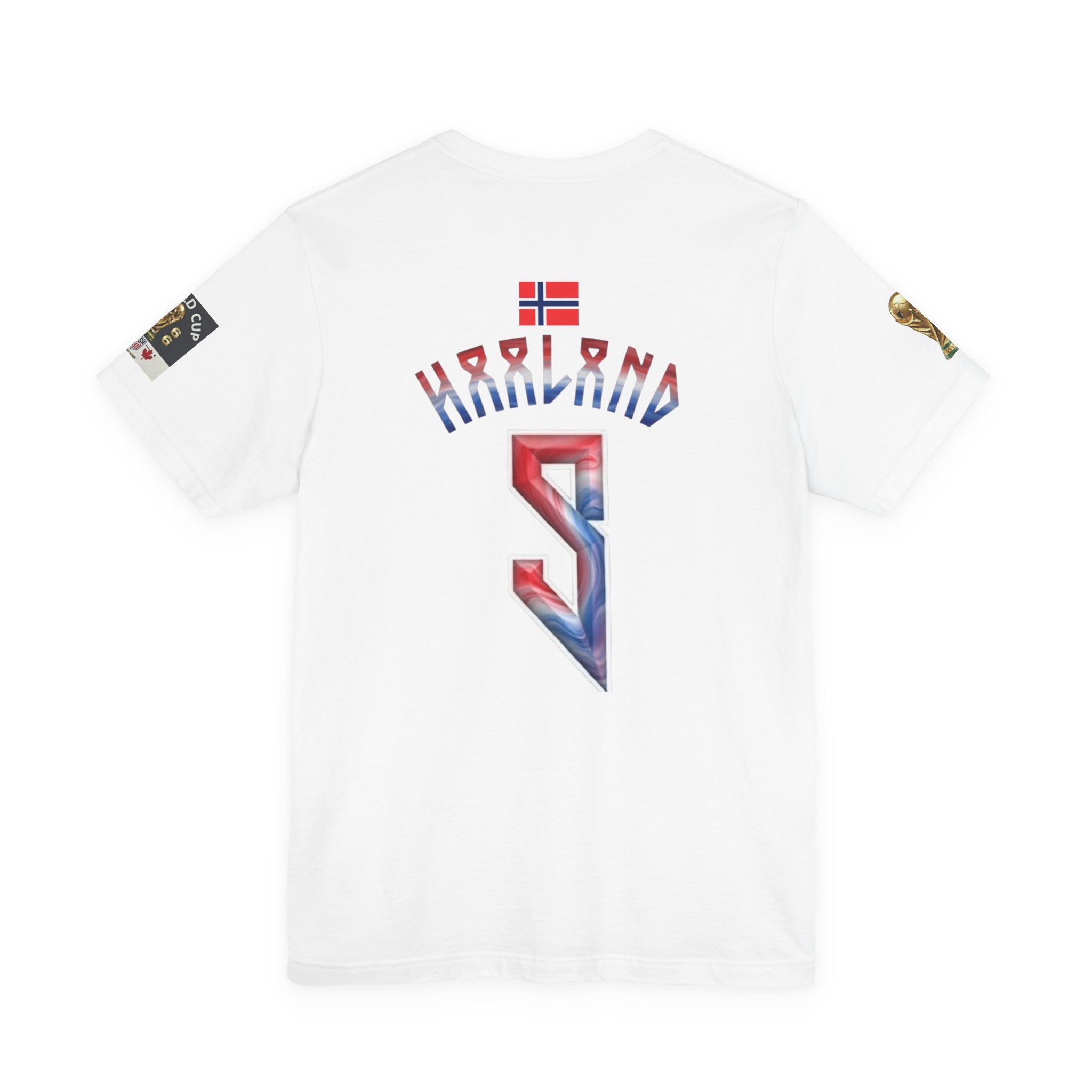 Haaland #9 World Cup Norway Jersey T‑Shirt — Norwegian Flag Emblem Tee for Travel & Heritage