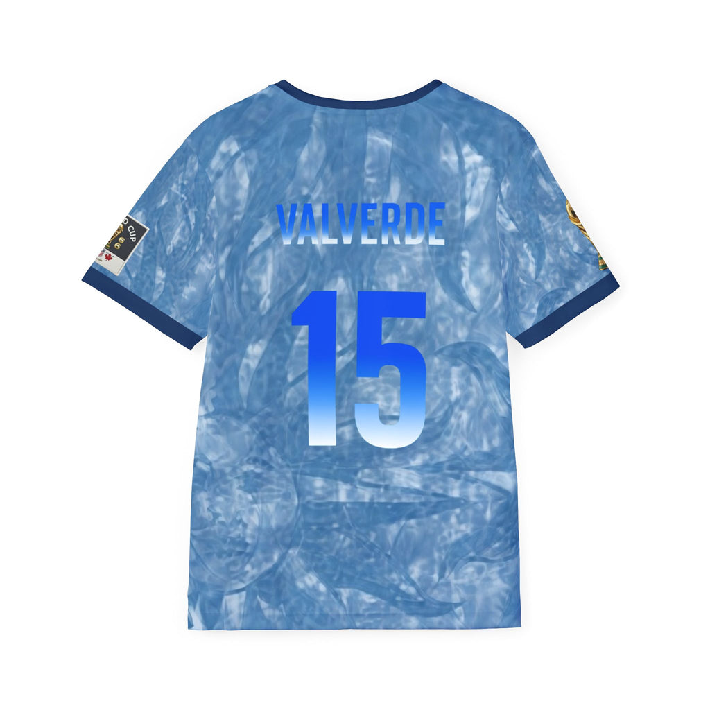 Sports Jersey — Custom Blue Team Jersey with 'Valverde 15' Numbered Back