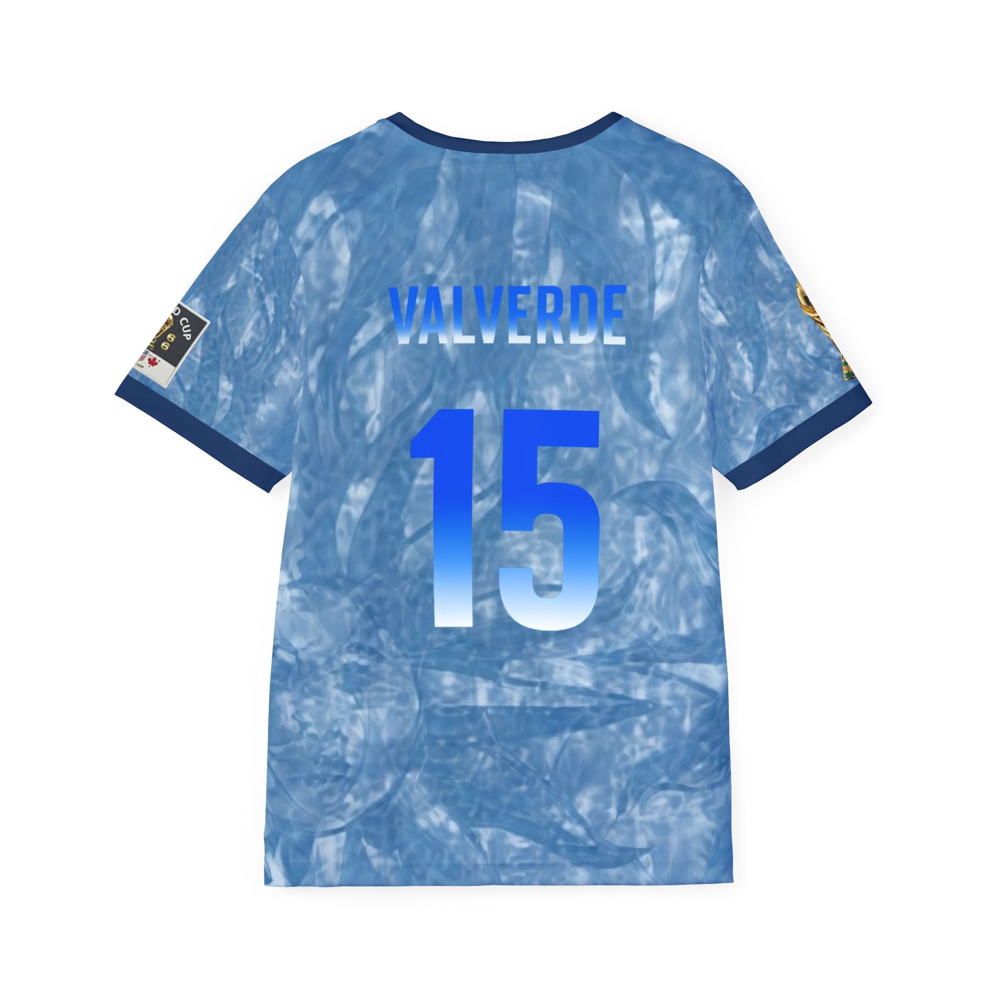 Sports Jersey — Custom Blue Team Jersey with 'Valverde 15' Numbered Back