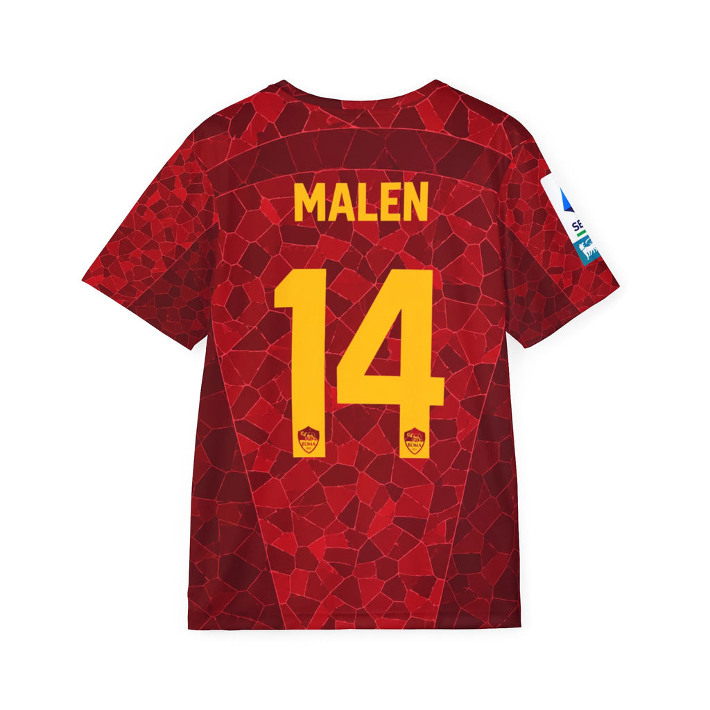 Malen #14 Red Soccer Jersey — Eurobet Team Kit