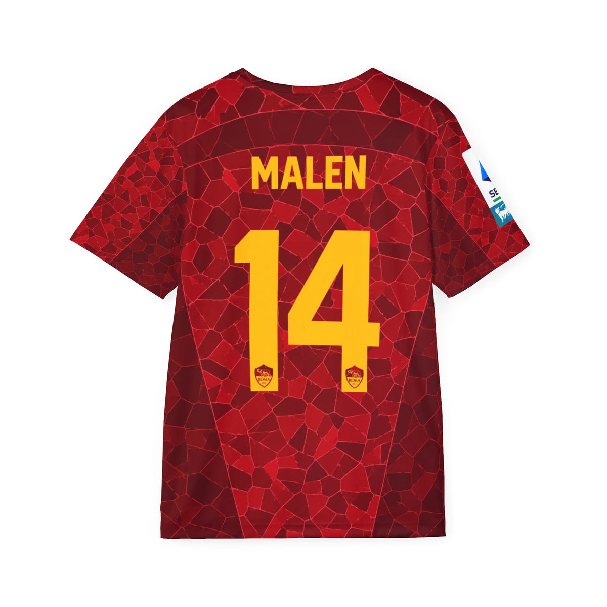 Malen #14 Red Soccer Jersey — Eurobet Team Kit