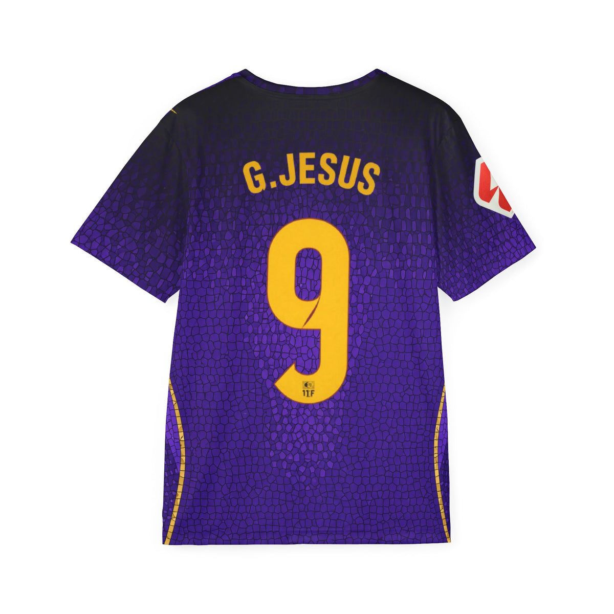 Soccer Jersey — Purple G.Jesus #9 All-Over Print Sports Shirt