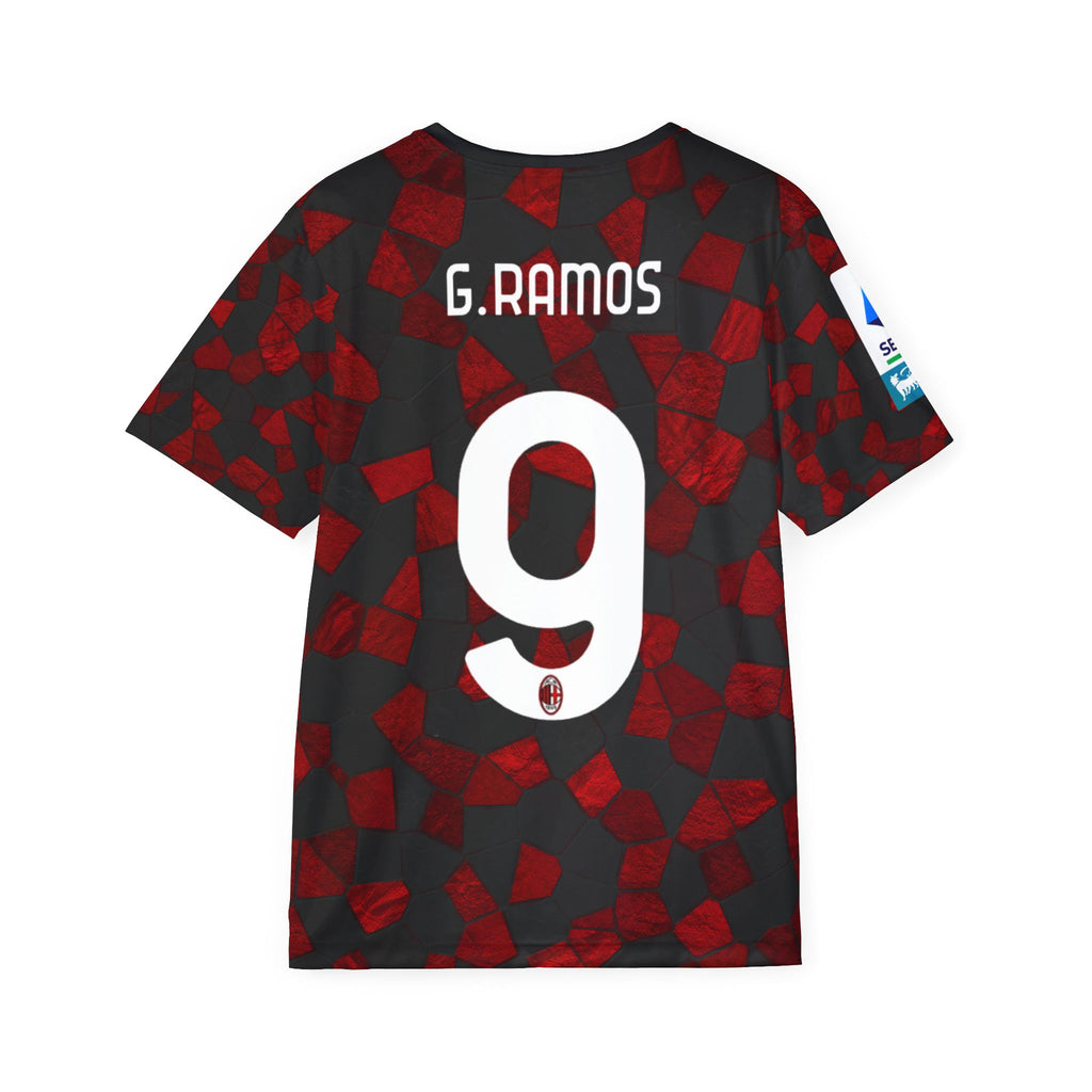 AC Milan Style Men's Soccer Jersey — G. Ramos #9 Emirates Fly Better