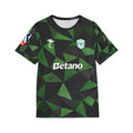 Men's Green Geometric Soccer Jersey — 'Trincão 17' AOP Fan Shirt