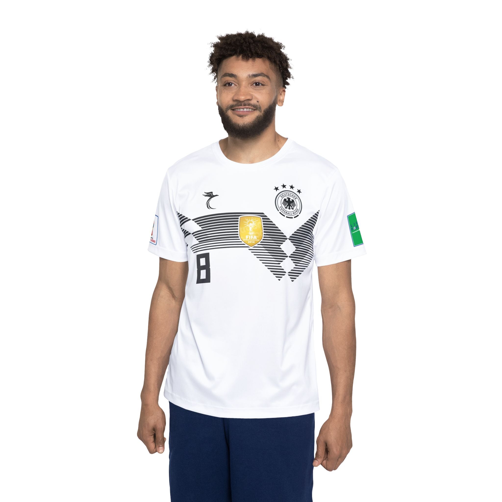 Kroos #8 Men’s Soccer Jersey — Germany White Replica Football Shirt