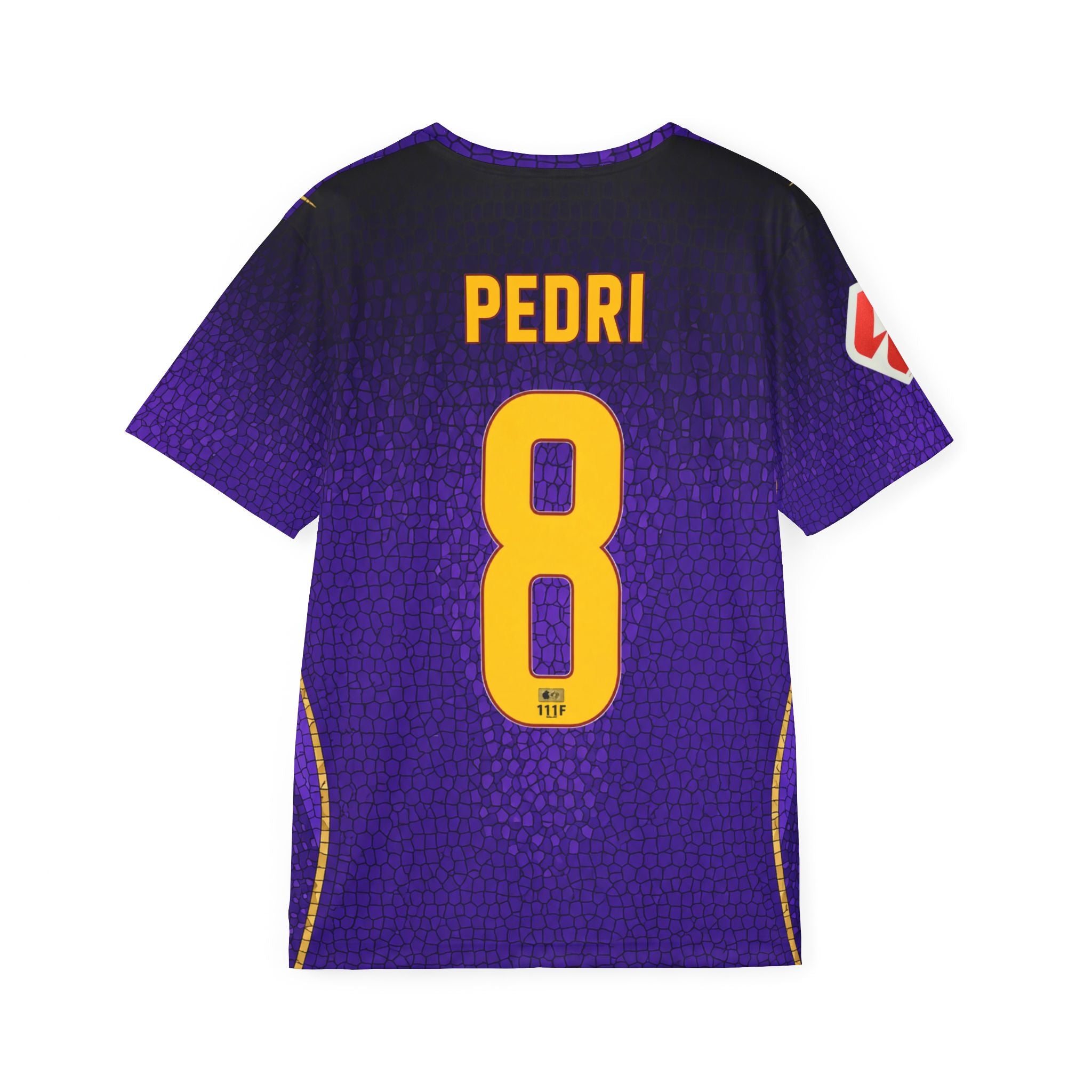 Pedri #8 purple Barcelona FC Jersey — Men's Soccer Shirt with Spotify Logo