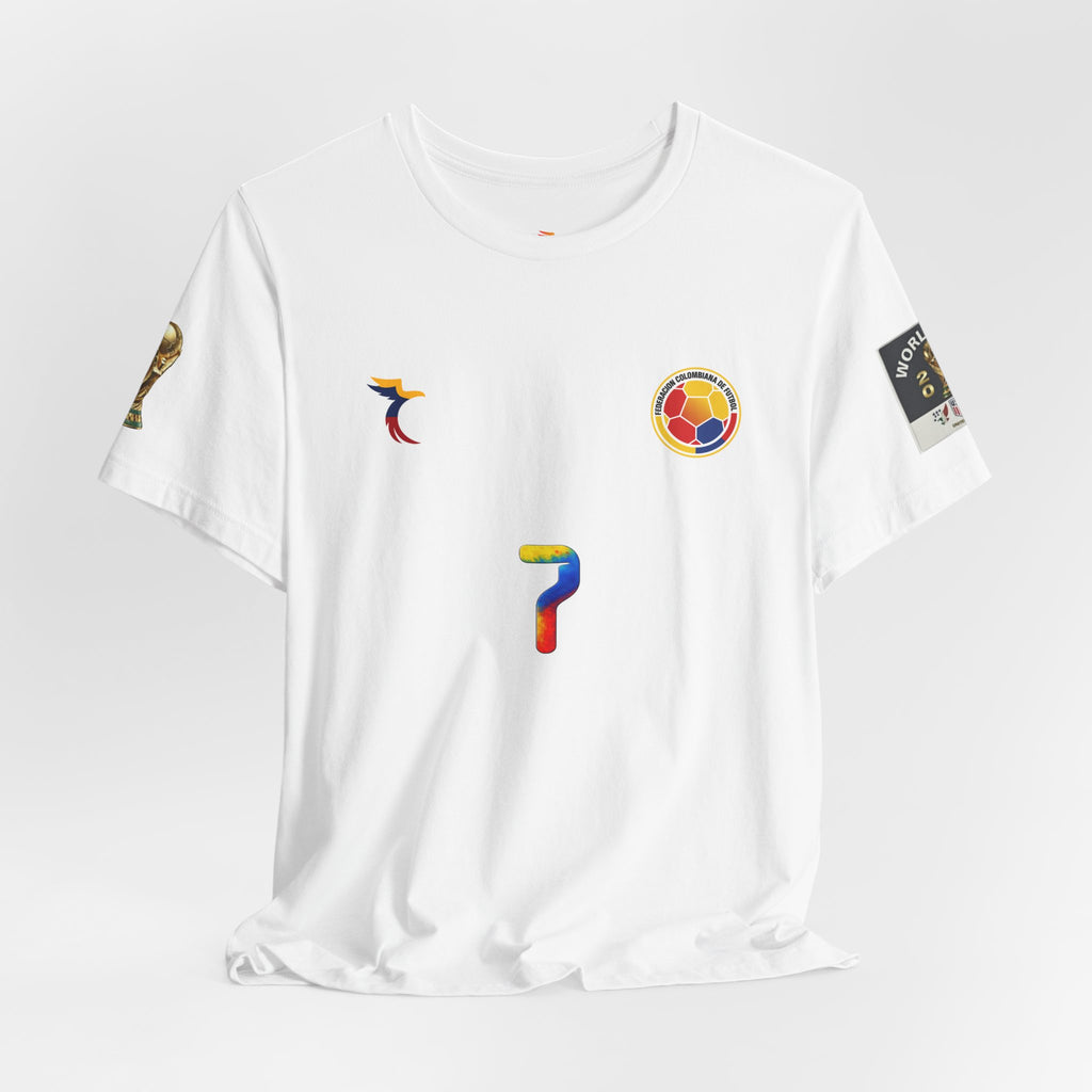 Diaz 7 Columbia Soccer Jersey Tee | Colombia Flag Number Shirt
