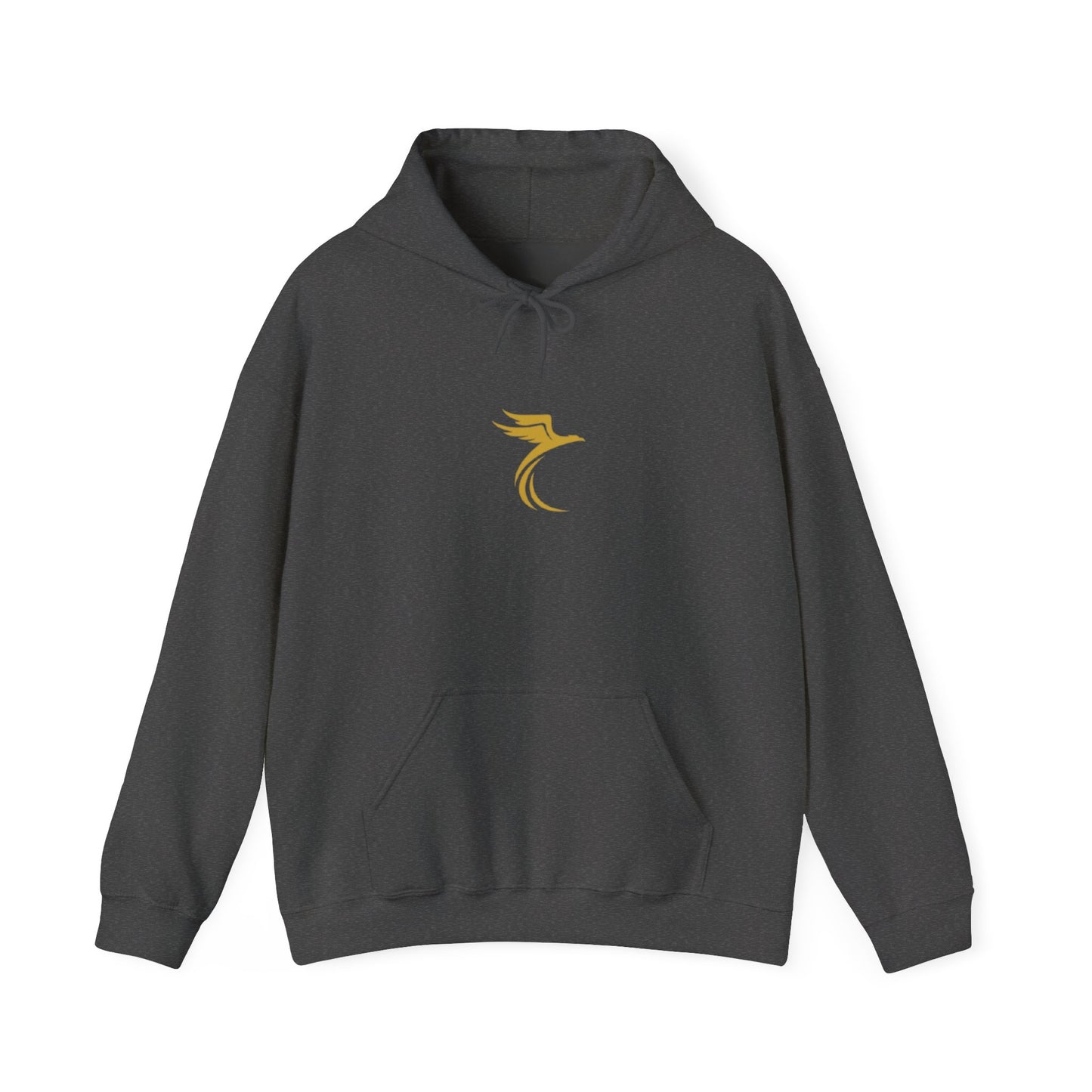 Rise Beyond Limits hoodie | Minimal gold crescent logo sweatshirt