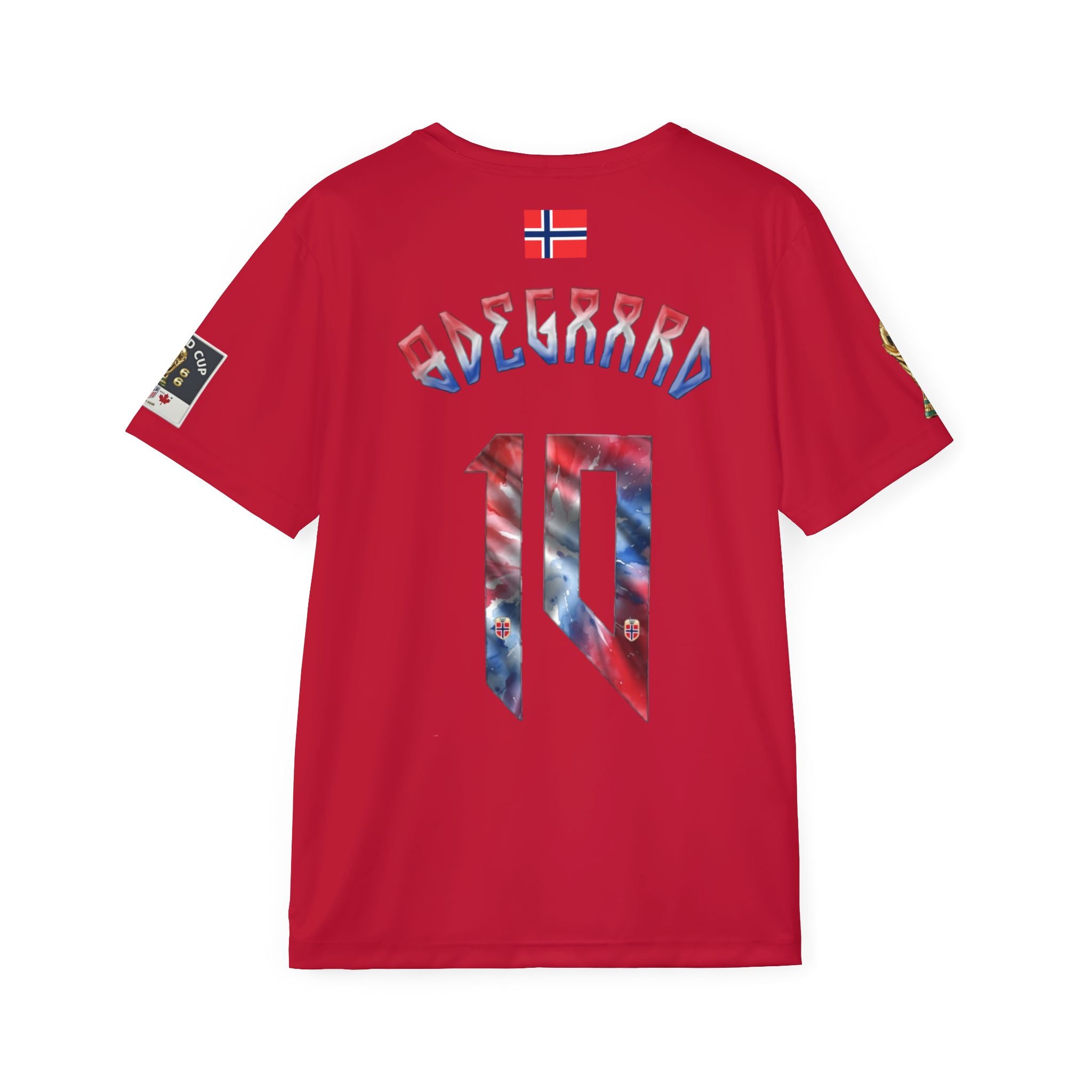 Norway #10 Football Jersey — Personalized 'Adegard' #10 All-Over Print