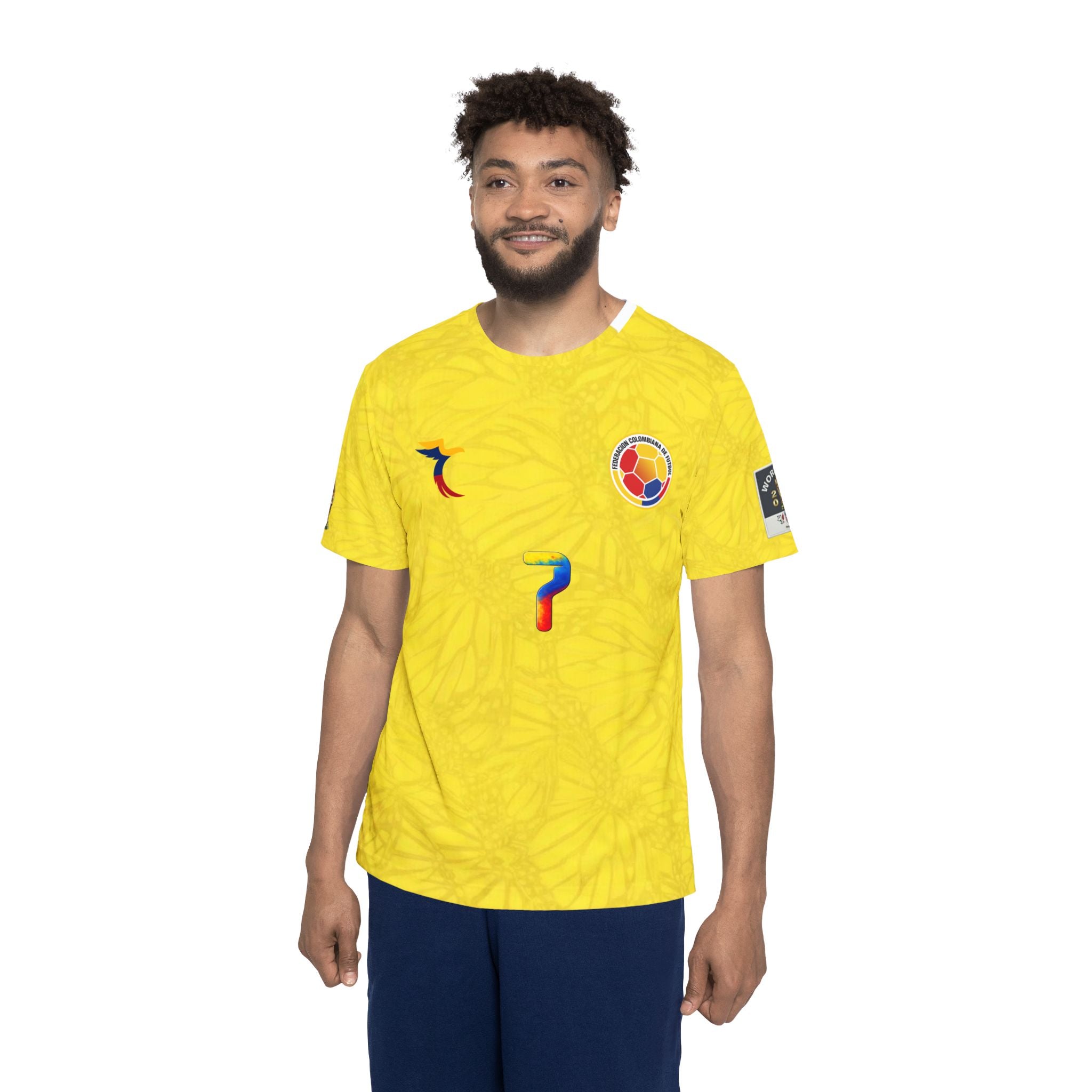Colombia Yellow Soccer Jersey – 'Díaz' #7 Fan Replica