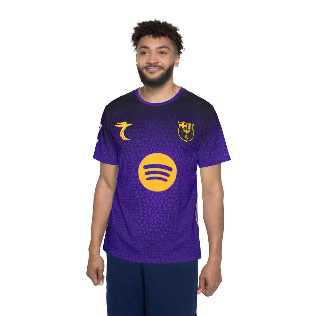Pedri #8 purple Barcelona FC Jersey — Men's Soccer Shirt with Spotify Logo
