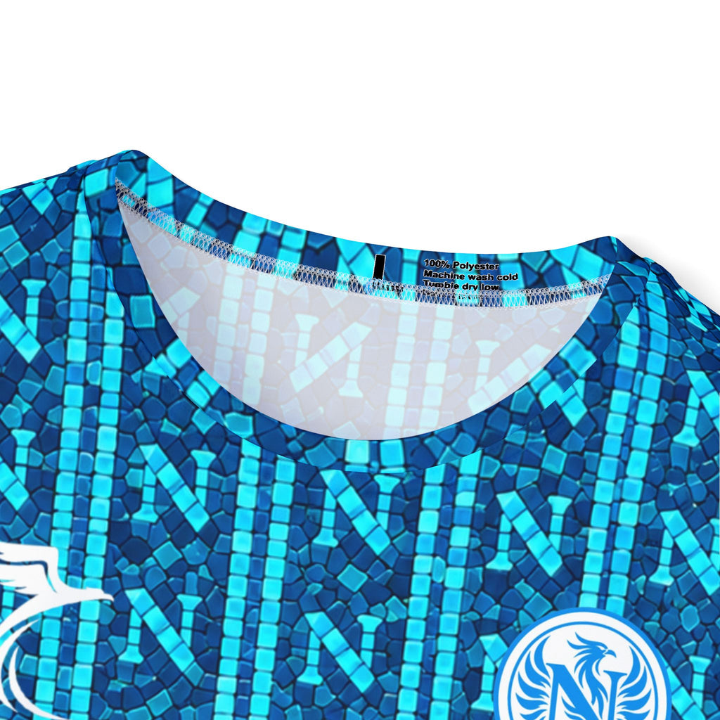 Men's Soccer Jersey — Custom 'MCTOMINAY 8' Blue All-Over Print
