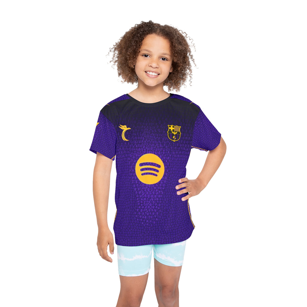 Kids Soccer Jersey — Purple Lamine Yamal #10 Personalized Replica