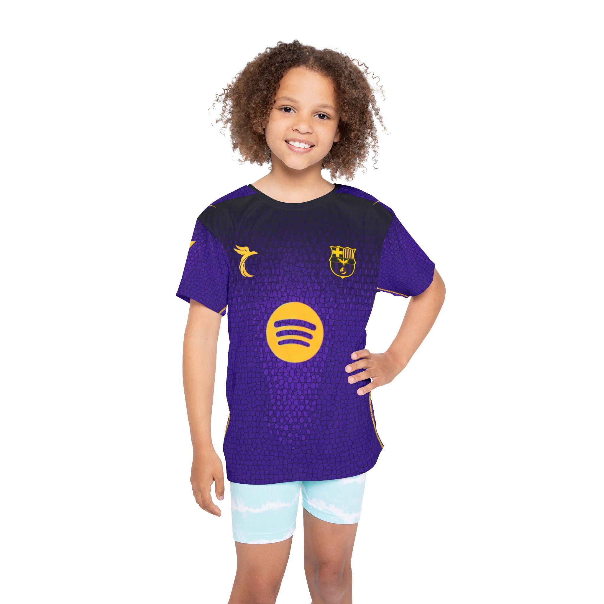 Kids Soccer Jersey — Purple Lamine Yamal #10 Personalized Replica