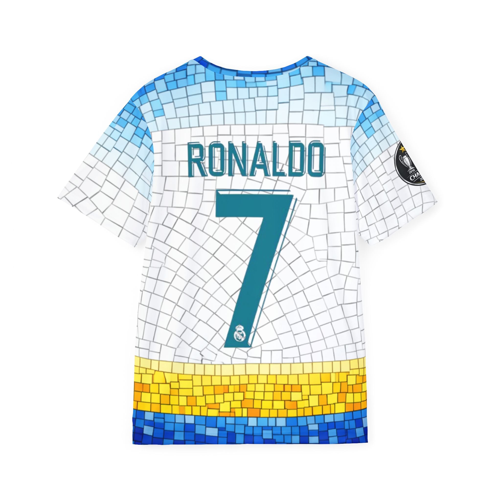 Ronaldo 7 Mosaic Soccer Jersey — Fly Emirates Football Shirt