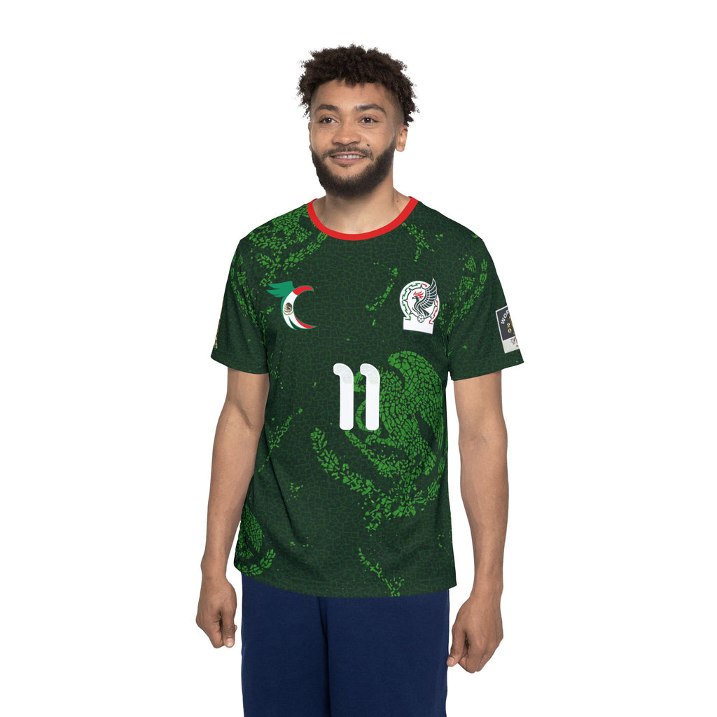 Men's Sports Jersey - Mexico National Team Style, Customizable Player Name & Number