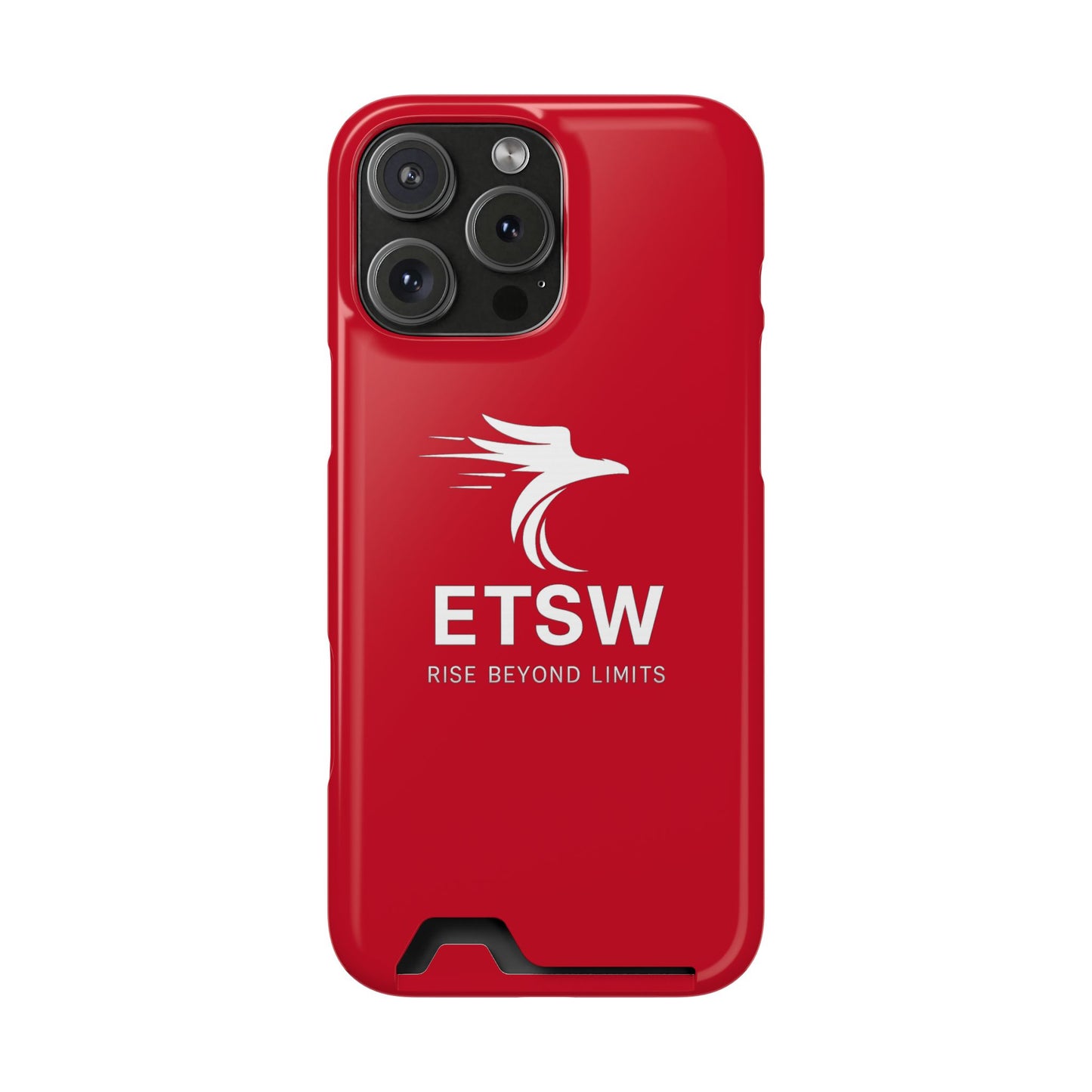 Phone Case with Card Holder — ETSW 'Rise Beyond Limits' Slim Protective Case