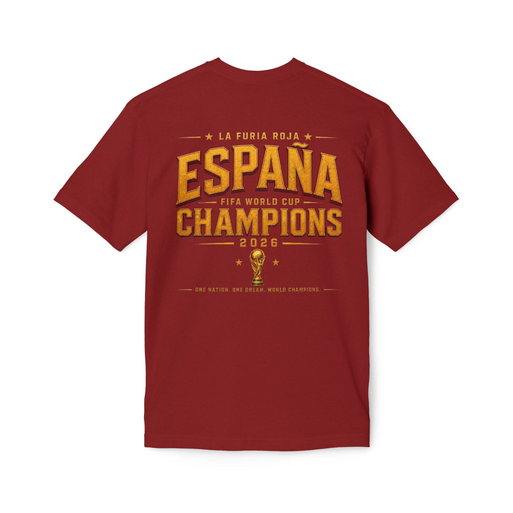 España Champions T-Shirt — La Furia Roja 2026 World Cup Victory Tee
