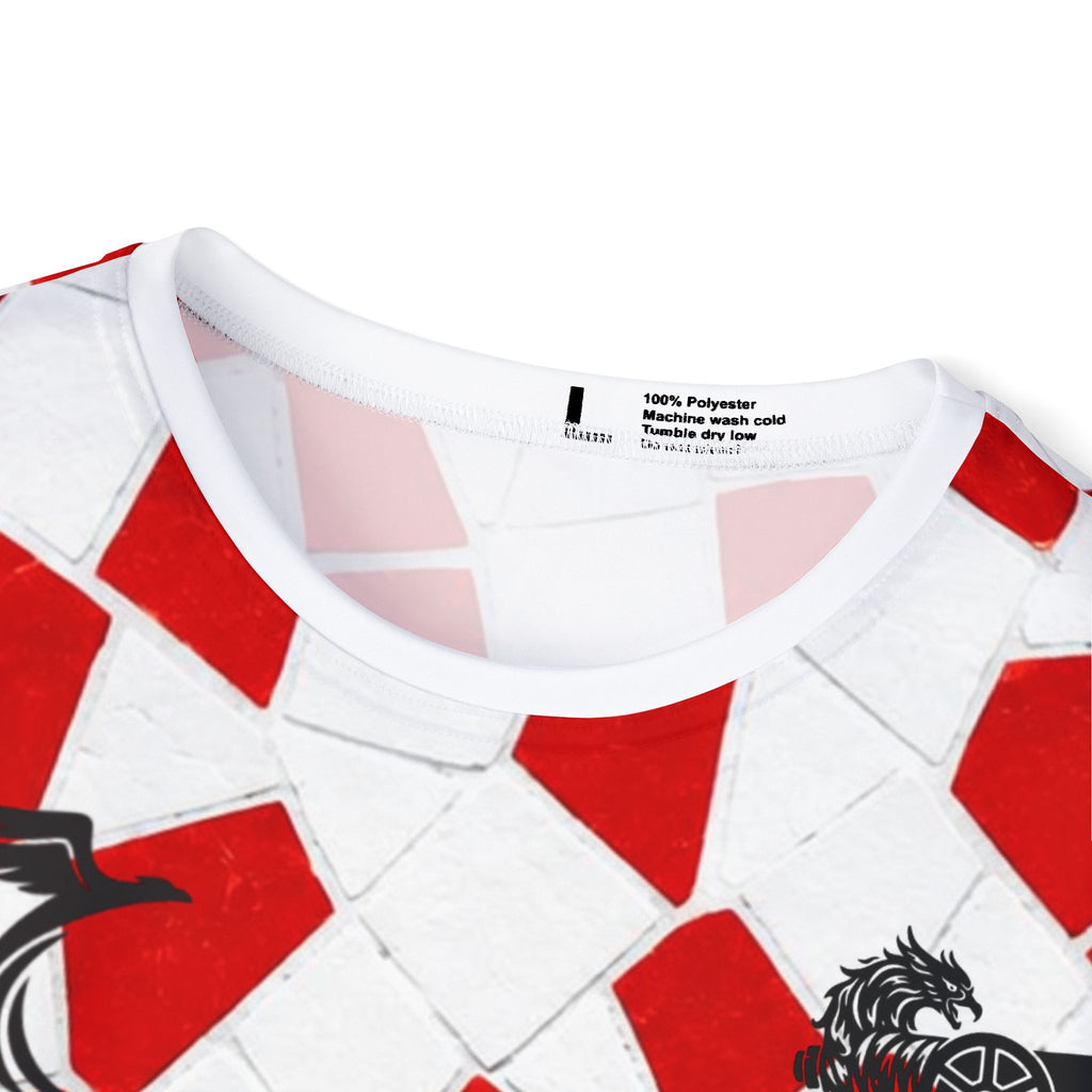 Soccer Arsenal Bruno.G #39 Jersey — Red Mosaic Custom Number (Bruno 39)