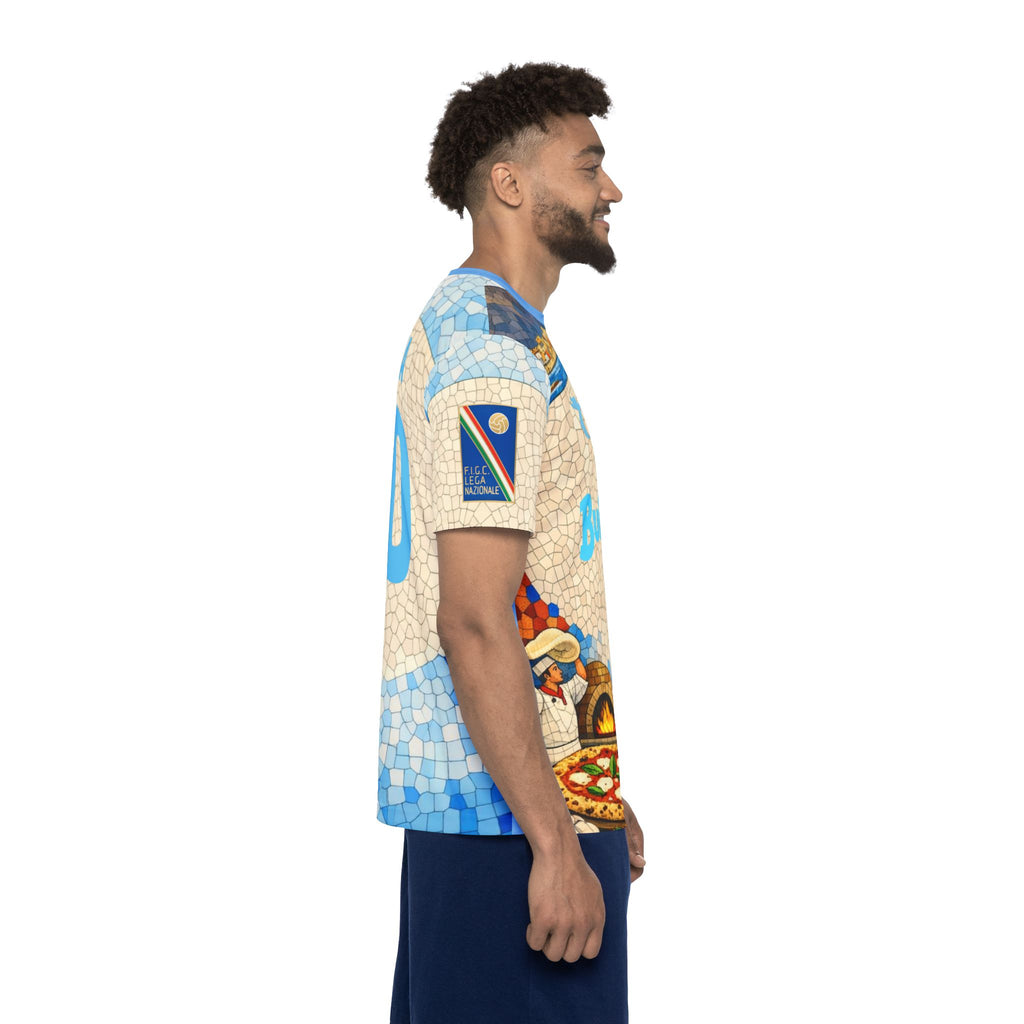 Maradona #10 Naples Mosaic Soccer Jersey — Buitoni Retro Tribute