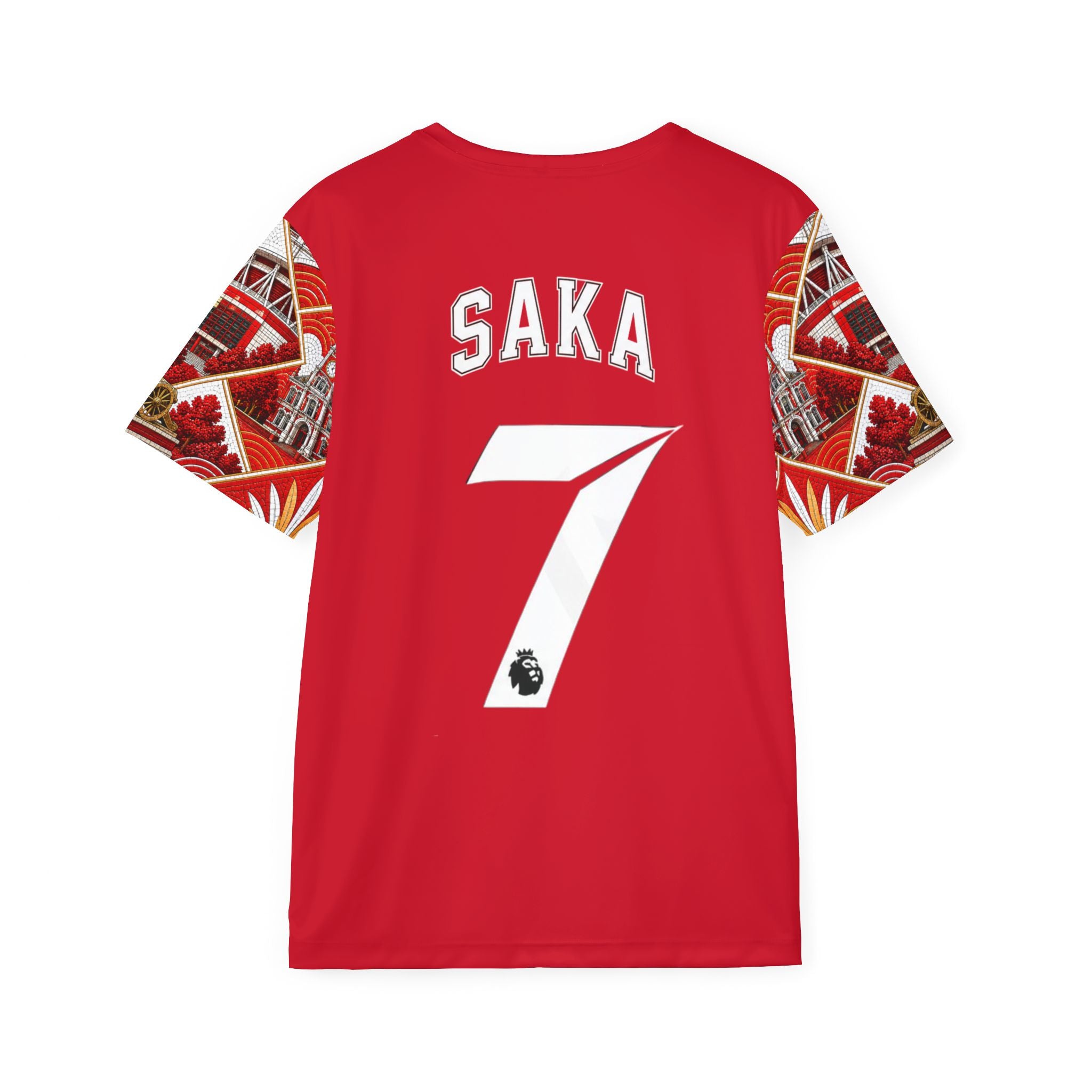 Red Arsenal Football Jersey — 'Saka 7' Men's Soccer Shirt