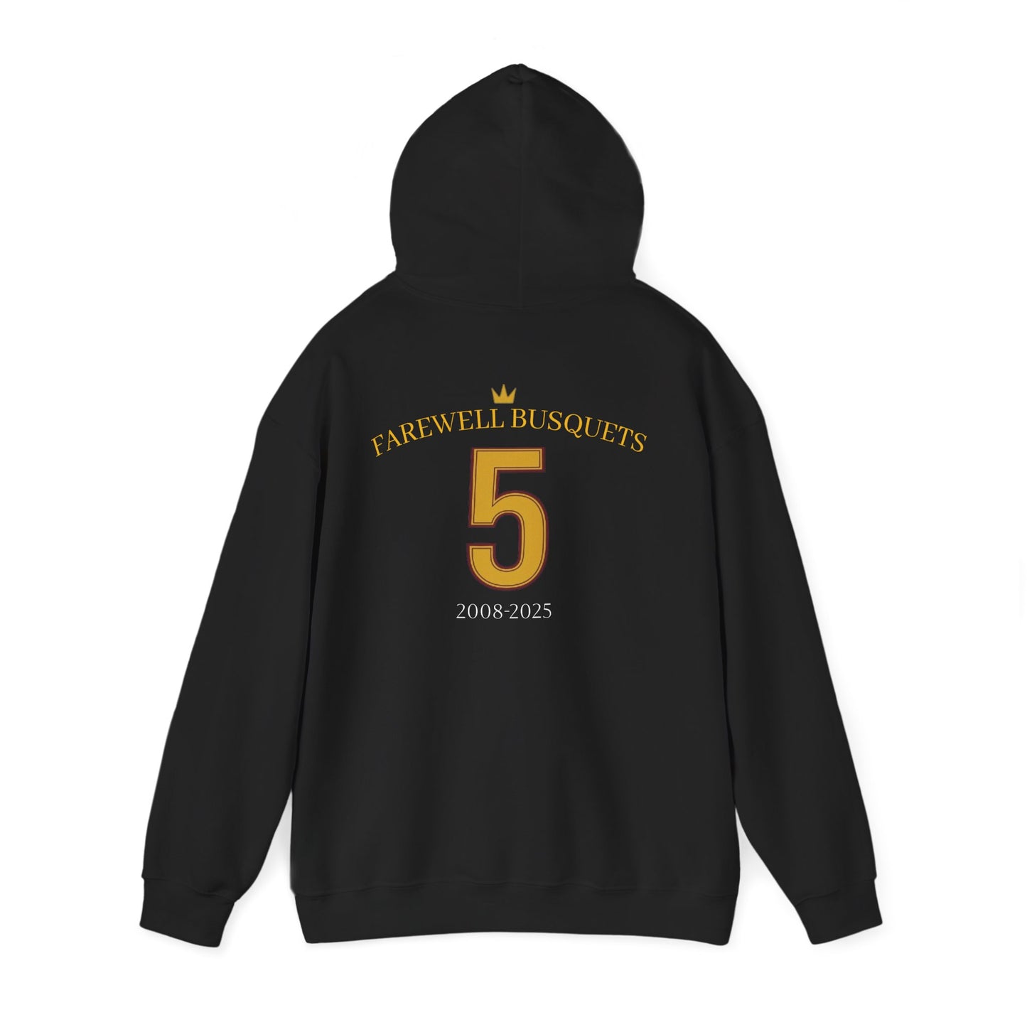 Farewell Busquets Hooded Sweatshirt - Commemorative Tribute for The Goat Of CDMs