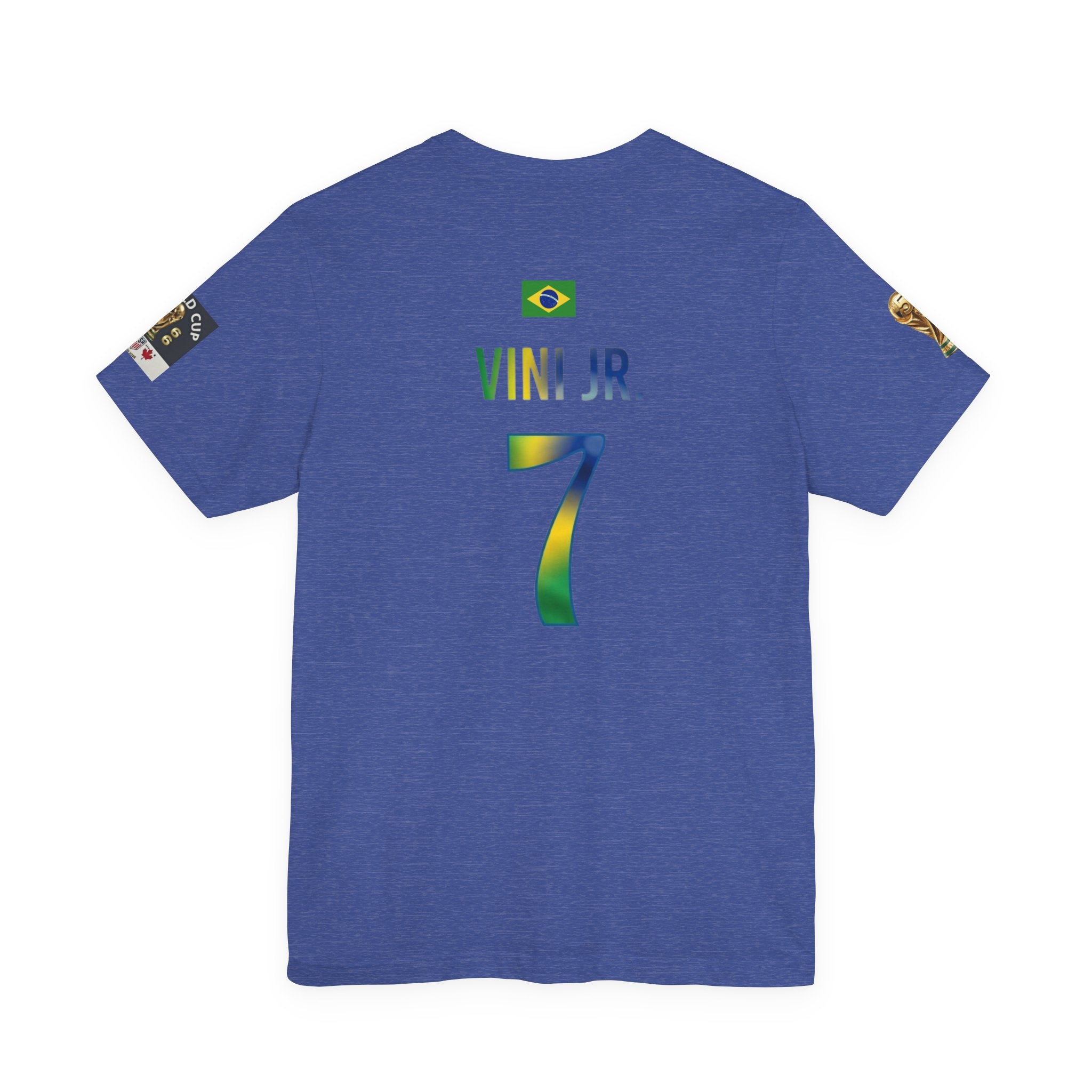 Brazil Soccer Jersey Tee – "VINI JR. 7" Fan Shirt