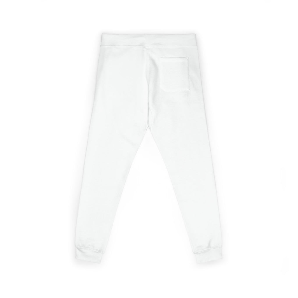 Liverpool Embroidered Crest Sweatpants — White Cozy Joggers with Small Red Logo