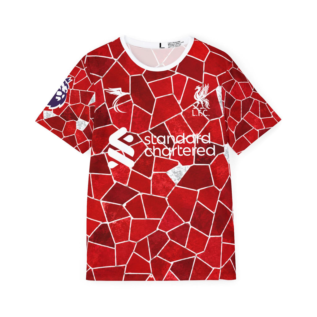 Liverpool Red Mosaic Soccer Jersey — Personalized Back Number 29 (Barcola)