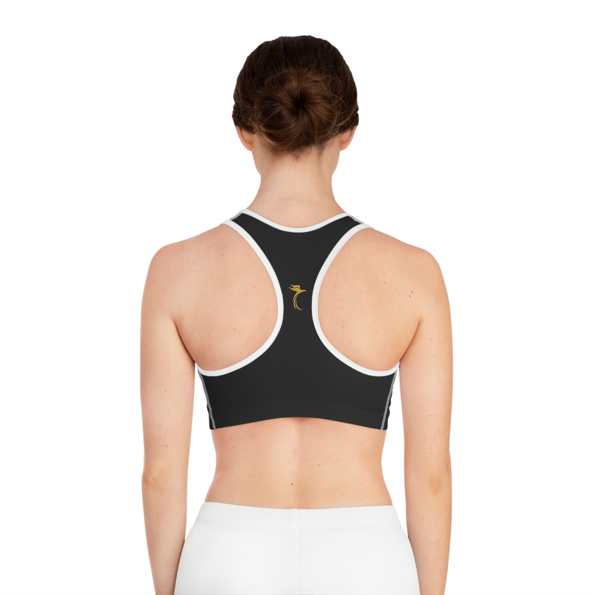 Stylish Sports Bra with Elegant Logo image 3