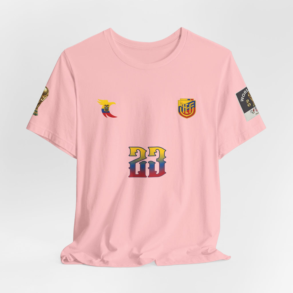 Caicedo Ecuador Soccer Jersey T‑Shirt — Custom Name & Number (23)