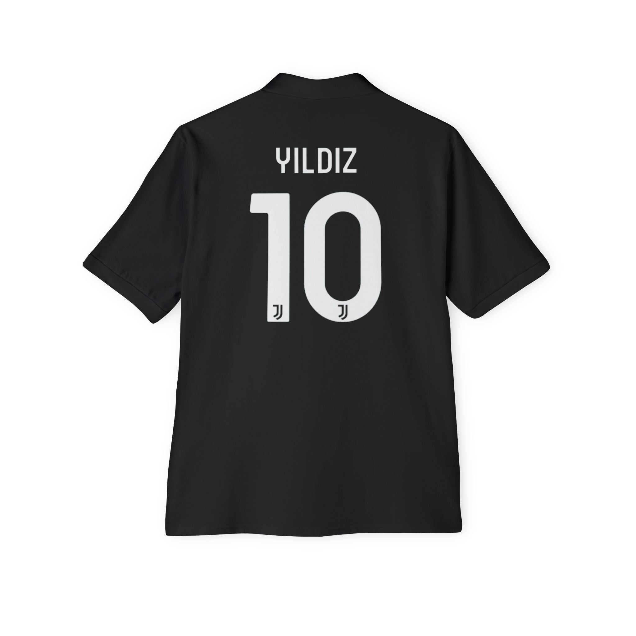 Juventus-Inspired Men's Polo — 'YILDIZ 10' Custom Soccer Jersey Polo