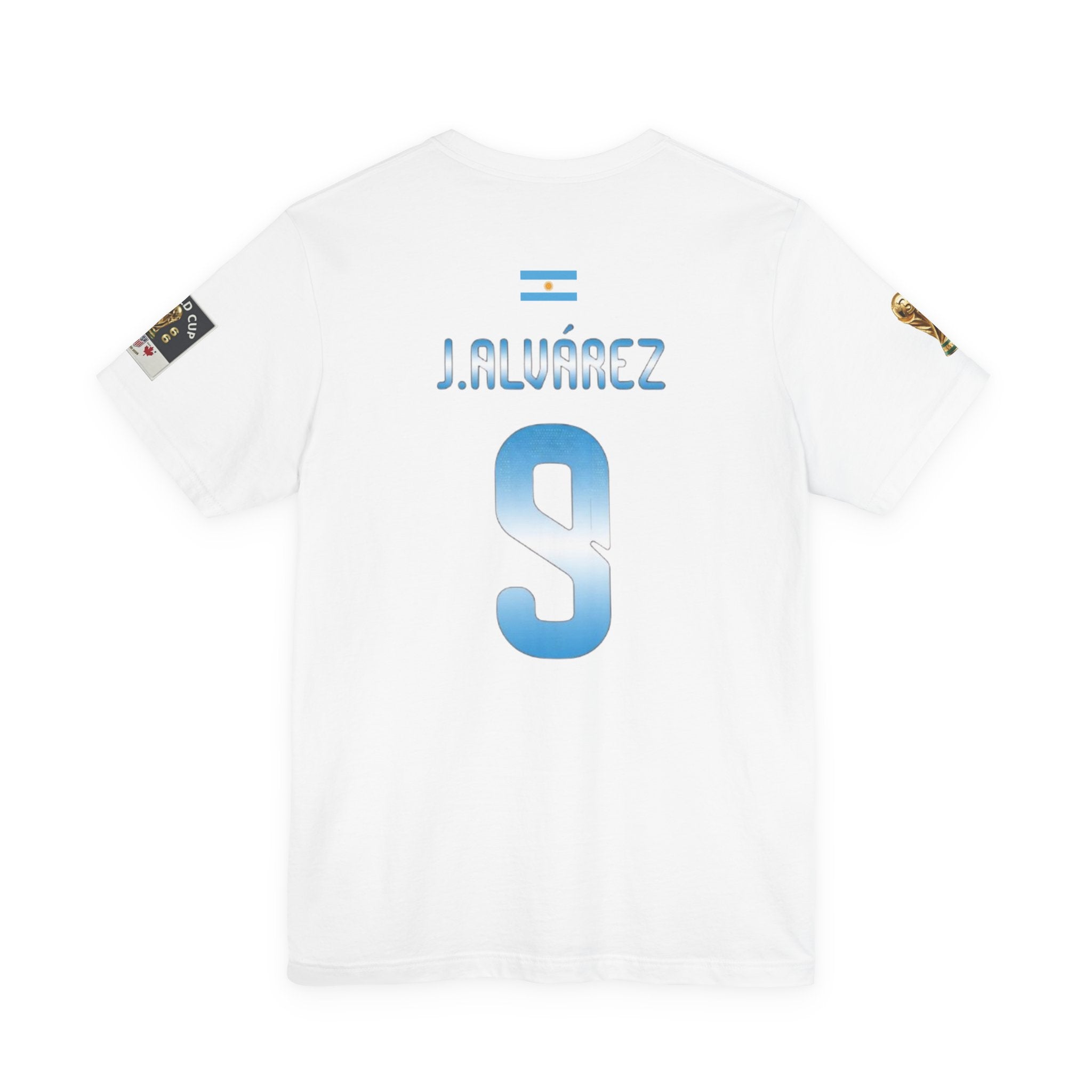 Argentina Alverez #9 Jersey Tee — J. Álvarez #9 Replica Football Shirt