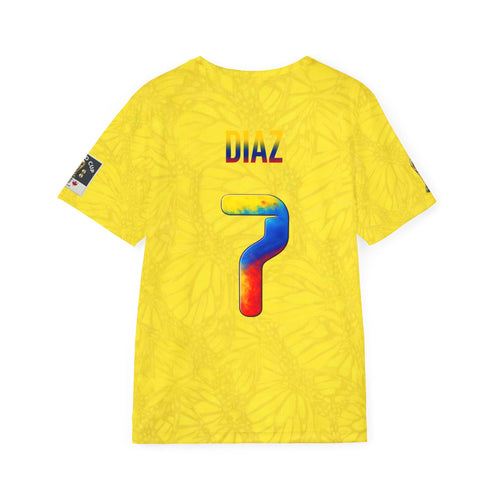 Colombia Yellow Soccer Jersey – 'Díaz' #7 Fan Replica