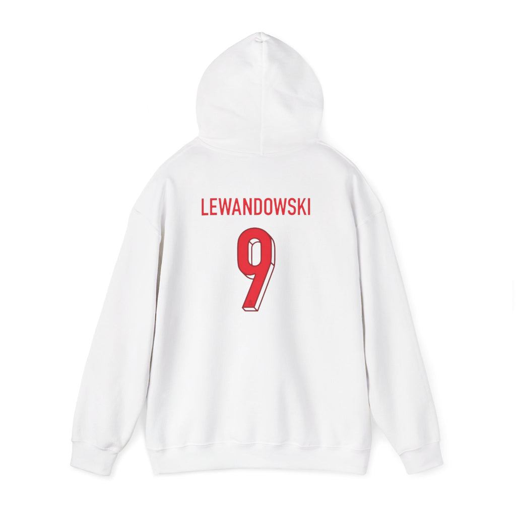 Lewandowski #9 Poland Hoodie — Polish National Team Soccer Pullover